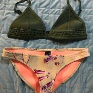 Triangl Swimsuit top and bottom